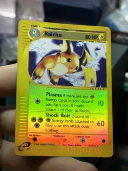 Raichu 61/165 Expedition 2002 Reverse Rare Holo e-Series Pokemon Card TCG - Image 4