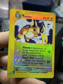 Raichu 61/165 Expedition 2002 Reverse Rare Holo e-Series Pokemon Card TCG - Image 5