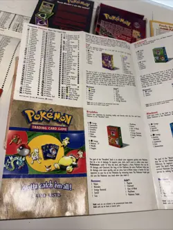 Pokemon Vintage 1999/2000 Theme Deck Box & Inserts Lot Of 4 - No Cards - Image 4