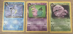 Blastoise 20/82 Dark Slowbro 29/82- Team Rocket MP (3 Cards)- Pokemon TCG - Image 1