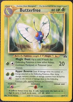 Butterfree 19/75 Neo Discovery Regular - Pokemon Card - Image 1