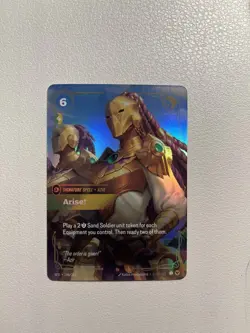 Riftbound Arise! Azir Spell Card - Epic - Foil 198/221 - Image 1
