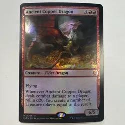 Ancient Copper Dragon Foil MTG Commander Legends LP - Image 1