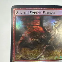 Ancient Copper Dragon Foil MTG Commander Legends LP - Image 2