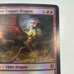 Ancient Copper Dragon Foil MTG Commander Legends LP - Image 3