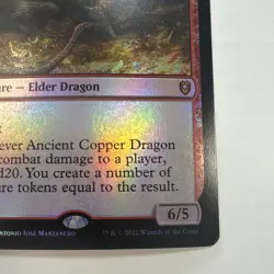 Ancient Copper Dragon Foil MTG Commander Legends LP - Image 5