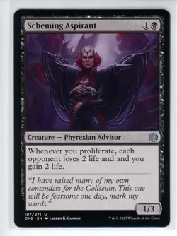 SCHEMING ASPIRANT All Will Be One #107 ONE(NM+)(MTG) - Image 1