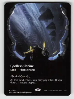 Godless Shrine (Borderless) *Non-Foil* EOE 280 NM - Image 1