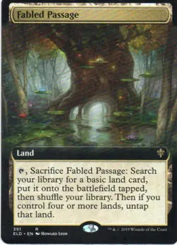 MTG: Throne of Eldraine: Extended Art Fabled Passage: Lightly Played Condition - Image 1