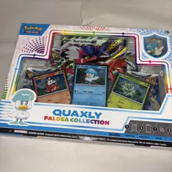 Pokemon TCG - Paldea Collection Quaxly Box - Opened Promos And Pin Included - Image 1