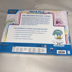 Pokemon TCG - Paldea Collection Quaxly Box - Opened Promos And Pin Included - Image 2