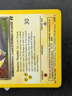 Dark Raichu 83/82 - Team Rocket Unlimited Secret Rare Holo Pokemon TCG LP- - Image 5
