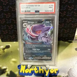 Pokemon - Genger EX Double Rare Holo- Temporal Forces - PSA 9 - Image 1