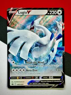 Lugia V SWSH301 Crown Zenith Black Star Promo Pokemon LP - Image 1