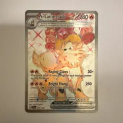 Pokemon TCG Arcanine EX Full Art Ultra Rare SV01 Scarlet & Violet 224/198 Holo - Image 1