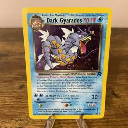 2000 Pokemon Team Rocket Holo Rare Pre-Release #8/82 Dark Gyarados - Image 1