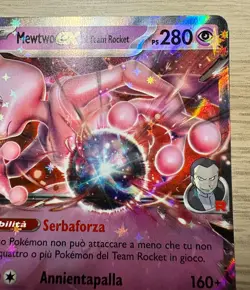 Pokemon Pokemon Mewtwo ex Del Team Rocket SVP IT Promo 205 Black Star Promos - Image 3