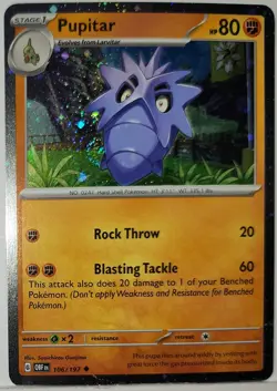 🌀 Fart Swirl 🌀 Pupitar 106/197 Cosmos Holo Promo Rare Pokemon TCG 🌀 - Image 2