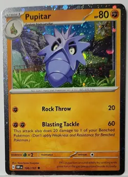 🌀 Fart Swirl 🌀 Pupitar 106/197 Cosmos Holo Promo Rare Pokemon TCG 🌀 - Image 3