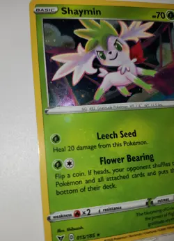 Fart Swirl 🌀🌀🌀 Shaymin 015/185 Cosmo Holo Bleed Error Rare Pokemon TCG 💫 - Image 5