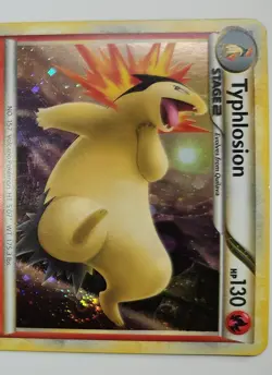 Fart Swirl 🌀 Typhlosion 032/123 Cosmos Holo Rare Exclusive Pokemon TCG Promo - Image 1