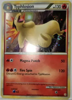 Fart Swirl 🌀 Typhlosion 032/123 Cosmos Holo Rare Exclusive Pokemon TCG Promo - Image 2