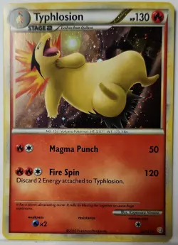 Fart Swirl 🌀 Typhlosion 032/123 Cosmos Holo Rare Exclusive Pokemon TCG Promo - Image 3
