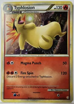Fart Swirl 🌀 Typhlosion 032/123 Cosmos Holo Rare Exclusive Pokemon TCG Promo - Image 4
