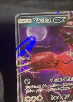 Pokemon TCG Yveltal GX 79/131 Sun & Moon Forbidden Light Holo Full Art Ultra NM - Image 3