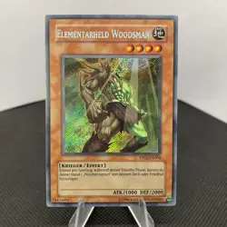 Yugioh Elementarheld Woodsman PP02-DE004 Secret Rare Good - Image 1