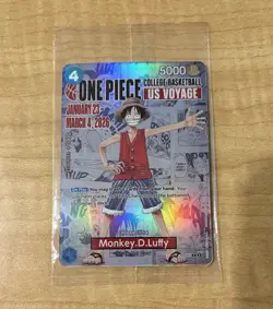 Monkey.D.Luffy (055) (College Basketball US Voyage) P-055 One Piece Promotion... - Image 1
