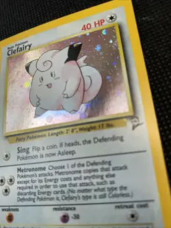 Clefairy 5/102 Holo Rare Base Set 2 Pokemon Card NM - Image 2