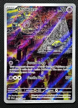 Pokemon TCG Scarlet and Violet Drowzee Illustration Rare Card 210/198 Base Set - Image 1