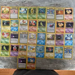 Pokemon TCG WOTC Vintage 34 Cards Base Set - Image 1