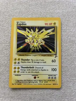 Pokemon TCG Zapdos Base Set 2 Holo Unlimited Rare Card 20/130 NM Condition - Image 4