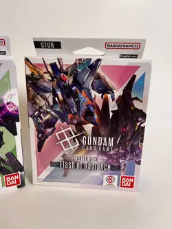 Gundam Card Game Starter Deck Set ST07 Celestial Drive + ST08 Flash of Radiance - Image 4