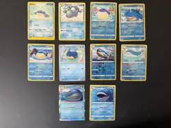 Pokemon TCG Wailmer & Wailord Card Lot (10 Cards, Basic & Stage 1, English) - Image 1
