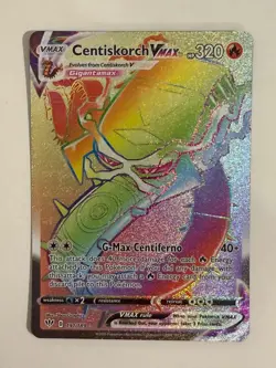 Pokemon Card Centiskorch VMax 191/189 Darkness Ablaze Full Art Secret Rare NM - Image 1