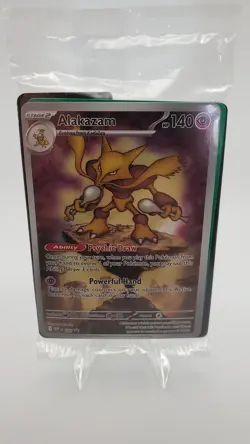 Alakazam 009 Black Star Promo Mega Evolution ETB Pokemon TCG Cards SEALED - Image 1