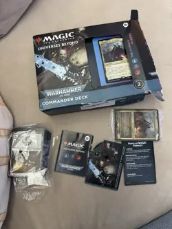 WOTC MTG Universes Beyond Warhammer 40K Commander Deck Open Box Complete 195166173764 - Image 1
