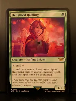 Lord of the Rings DELIGHTED HALFLING (Lightly Played, Excellent Condition, NM) - Image 1