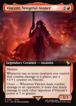 MTG Vincent, Vengeful Atoner - Foil - Extended Art, NM-Mint, English Commander: - Image 1