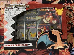 Pokemon Celebrations 25th Anniversary Lance’s Charizard V Collection Box Sealed - Image 1