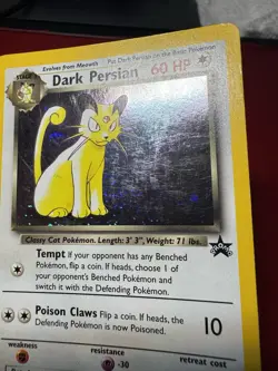 Dark Persian 17 Holo Black Star Promo Pokemon Card MP - Image 4
