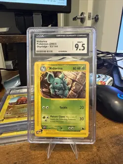 2003 CGC 9.5 Graded Pokemon Nidorina 83/144 Skyridge - Image 1
