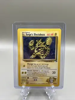 POKEMON Lt. Surge's Electabuzz 27/132 Gym Heroes Set Unlimited, Rare, Near Mint - Image 1