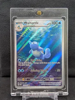 2023 Pokemon Scarlet & Violet SV 151 Mew En Wartortle Illustration Rare 171/165 - Image 1