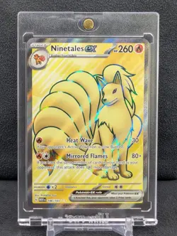 2023 Pokemon Scarlet & Violet Ninetales EX 186/165 Ultra Rare Full Art Holo - Image 1