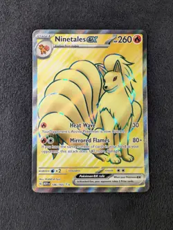 2023 Pokemon Scarlet & Violet Ninetales EX 186/165 Ultra Rare Full Art Holo - Image 2