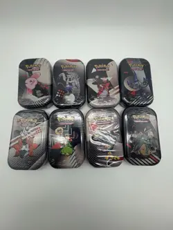 Pokemon TCG: Black Bolt White Flare Unova Mini Tins Set of 8 - Complete Art Set - Image 1